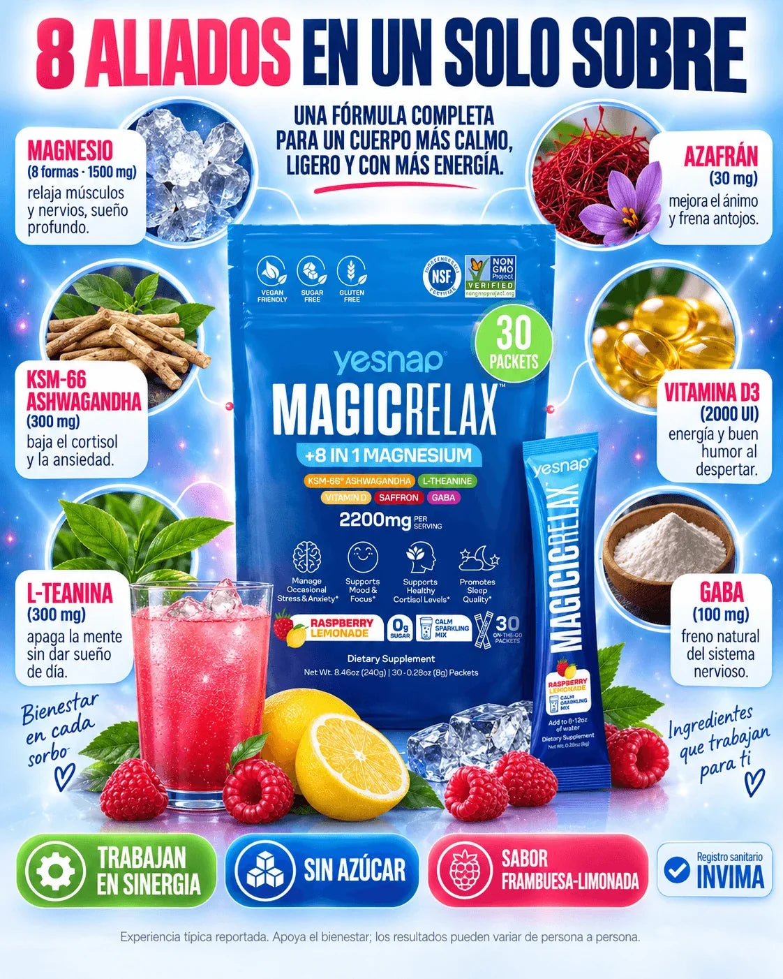 8 ingredientes de MagicRelax
